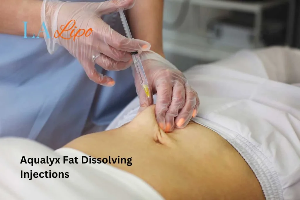 woman having fat dissolving injections Braintree in the stomach