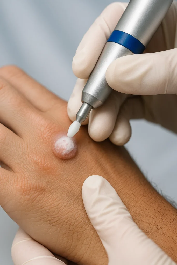example of wart removal Braintree using cryopen