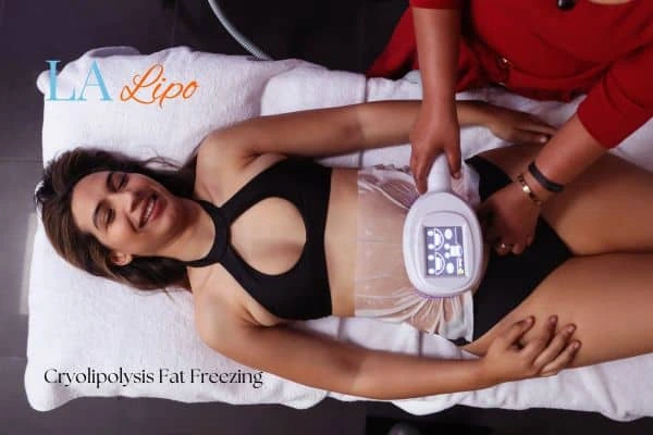 woman getting cryolipolysis Braintree