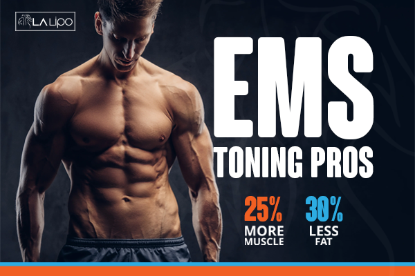 Image of man with sculpted stomach showing the fat loss and muscle gain of LA-EMS Body Sculpting Treatment Braintree