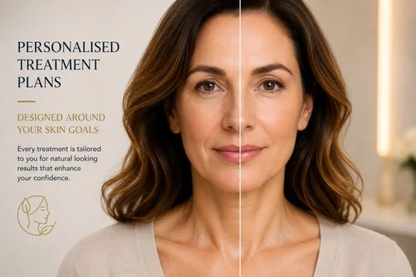 Before and after results of Collagen Lift Therapy Braintree